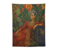H3B8U2Y5 Mosaico de cactus de Cleopatra Tapiz de Pared, Dormitorio