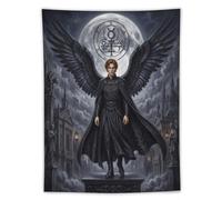 H3B8U2Y5 Oscuro Angel Lucifer Gotico City Tapiz de Pared, Cama