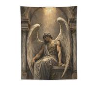 H3B8U2Y5 Oscuro Angel Lucifer Tapiz de Pared, Gotico Sacred Art