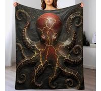 H3B8U2Y5 Pulpo Oscuro Manta Fantasía de Aguas Profundas Polar Calida Salon