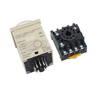 H3CR-A 11 pines AC 100-240V relé de tiempo serie H3CR12VD 24VDC 100-240VAC 24-220VAC-DC Temporizador(100-240VAC)