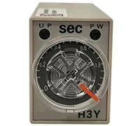 H3Y-2-C DC24V AC220V Micro relé de tiempo 1S 5S 10S 30S 60S 3M 24VDC 220VAC(H3Y-2-C AC220V,5S)