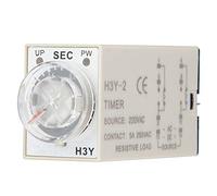 H3Y-2 Temporizador de control del puntero del relé de tiempo de encendido 8 pines 5A AC220V para automatización del hogar (60S)