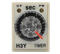 H3Y 2 Temporizador de retraso 8P Relé del Temporizador 0~5 Segundo Tipo de Tipos de dial 5A Propósito múltiple (12VDC)
