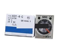 H3Y-4-C DC24V Relay Timer 24VDC Off Delay Timer Relay Time 1S 5S 10S 30S 60S 3-M(H3Y-4-C 24VDC 1S) Control Relays