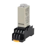 H3Y-4 retardo de encendido giratorio 1S/5S/10S/30S/60S/3M/5M/10M/30M temporizador relé de tiempo AC/DC 24V 14 pines con Base PYF14A 1 Uds(Voltage AC 24V,0-10 Minute)