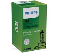 PHILIPS LongLife EcoVision H4 Lámpara faro de carretera 12V 60/55W 3000K P43t-38