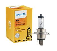 H4 12V 60/55W P43T-38 VISION +30% 1ST. PHILIPS