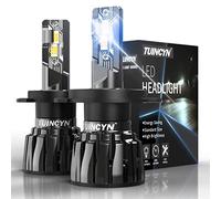 H4 LED Bombillas 16000LM 80W, TUINCYN +400% de Brillo H4 Kit de Conversión de Lámparas de Faros LED 1:1 6000K Bombilla Halógena HID Blanca Fuerte Haz Ajustable de 360 °, IP65, 2 Lámparas