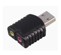 H40 - Tarjeta de Sonido Externa USB a 3,5 mm Audio Stereo Sound Adapter para Win Mac Lunix, External Sound Card Stereo Adapter para Windows y Mac, Plug and Play. No Requiere Controlador