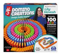 H5 Domino Creations - Juegos infantiles de neón de 100 piezas para la noche de juegos