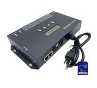 H807SA 8CH artnet/dmx a spi led pixel controlador con tarjeta SD para WS2811 WS2812B WS2815 WS2813 apa102 tira LED