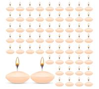 HA BIN 60 Piezas Velas Flotantes, 3.5 cm Naranja Claro Velas Flotantes, para Bodas, Veladas Románticas, Despedidas de Soltera, Decoraciones (Naranja Claro)
