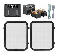 HA BIN Juego de 2 Protectores Antisalpicaduras Magnéticos de Acero Inoxidable para Freidora de Aire Ninja AF400EU & AF451EU - Accesorios Airfryer Anti Grasa y Protección Resistencia