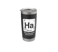 Ha El Elemento del Humor Divertida Ciencia Tabla Periódica Vaso térmico de acero inoxidable de doble pared