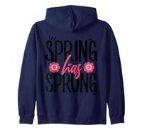 Ha Llegado la Primavera Feliz Pascua Ostara Blessings Floral Sudadera con Capucha