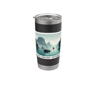 Ha Long Bay Vietnam Obra de arte de viaje Vaso térmico de acero inoxidable de doble pared