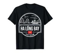 Ha Long Bay Vietnam Panel Emblema Recuerdo de Viaje Camiseta