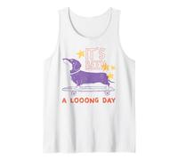 Ha Sido un Largo día Dachshund - Patineta de Perro, diseño de Perro Camiseta sin Mangas