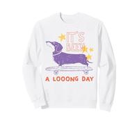 Ha Sido un Largo día Dachshund - Patineta de Perro, diseño de Perro Sudadera