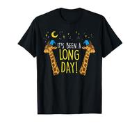 Ha Sido un Largo día Jirafa Dormir Noche de Pijama Camiseta