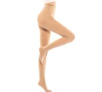 HA WA Mallas gruesas de poliamida 80D para mujer, opacas, cálidas para invierno, cintura alta, antideslizantes, transpirables y duraderas en 5 hermosos colores., color carne, XL