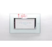 HA4804VKA BTICINO/LEGRAND AXOLUTE Placa Rectangular 4 Puestos Vidrio Cristal