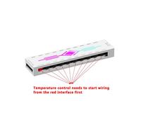 HA60 ARGB&FAN HUB X10 5V 3Pin + PWM 4Pin 2 en 1, Compatible con M/B AURA SYNC, Inducción de Música y Control Remoto IR B