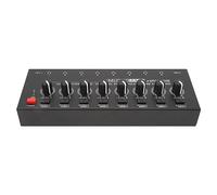 HA800S Amplificador de Auriculares de 8 Canales Mezclador de Sonido de Ruido Ultrabajo Amplificador de Sonido Estéreo Ultracompacto para Grabación de Mezclador de Música