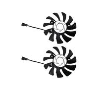 HA8010H12F-Z 75MM 2Pin GTX1050Ti GPU Enfriador DUAL Ventilador para MSI Geforce GTX 1050Ti GTX-1050-Ti-4GT-OC (2 Pieza )