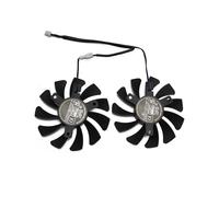 HA8010H12F-Z 75MM 2Pin GTX1050Ti GPU Enfriador DUAL Ventilador para MSI Geforce GTX 1050Ti GTX-1050-Ti-4GT-OC (4 Pieza )