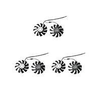 HA8010H12F-Z 75MM 2Pin GTX1050Ti GPU Enfriador DUAL Ventilador para MSI Geforce GTX 1050Ti GTX-1050-Ti-4GT-OC (6 Pieza )