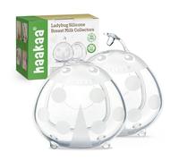 haakaa 2 Piezas 40ML Recolectoras de Leche Materna Copas, Extractor de Leche Manual, Reutilizable