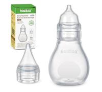 Haakaa Aspirador nasal de silicona para bebé, limpiador de nariz de bebé fácil de apretar, 0 meses en adelante, para recién nacidos y niños pequeños, 2 puntas