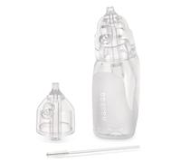 haakaa Aspirador nasal de silicona para bebé, limpiador seguro de nariz de bebé, jeringa fácil de apretar para nariz y oreja con cepillo, 0 m + recién nacido, transparente, pingüino