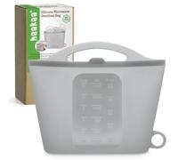 Haakaa Bolsas de Silicona para Esterilización al Vapor en Microondas - Reutilizables para Biberones, Extractores de Leche, Chupetes y Tetinas - Ideal para Hogar y Viajes (1500ml, Unidad, 1)