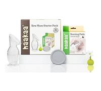 Haakaa - Bomba de mama manual (150 ml, silicona), color blanco