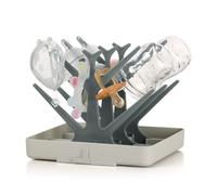haakaa Estante de Secado para Biberones - Árbol de Secado Que Ahorra Espacio, Ideal para Biberones, Piezas de Bomba, Chupetes y Accesorios de Bebé - Fácil de Usar y Práctico (Gris)