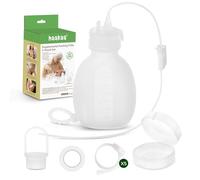 Haakaa Juego de tubo de alimentación suplementario de silicona y bolsa - Kit de asistencia para lactancia materna para bajo suministro, soporte de enganche, donante o leche extraída - Bolsa de 120 ml