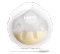 haakaa Petal Soft Silicone Leche Colector 丨 Copa de recolección de leche de conchas de mama reutilizables para la lactancia materna con cepillo de limpieza- 1PC