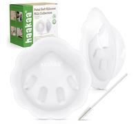 haakaa Petal Soft Silicone Leche Colector 丨 Copa de recolección de leche de conchas de mama reutilizables para la lactancia materna con cepillo de limpieza- 2PCS