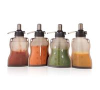 Haakaa Silicona Sacos de alimentos para bebés - Bolsas reutilizables para alimentos para bebés a presión