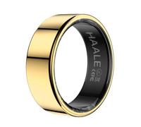 HAALE Anillo Inteligente Rastreador Fitness Acero Inoxidable Hombre Mujer | Bluetooth 5.0 con Android e iOS; resistente IP68; monitorea sueño, estrés, ciclo menstrual; incluye la app HAALE gratuita