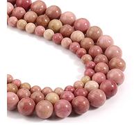 HAAMIIQII 35 cuentas naturales de ferrocromo de 10 mm joyas redondas de cuentas de piedras preciosas sueltas para hacer collar de pulsera de bricolaje