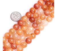 HAAMIIQII 45pcs 8 mm grietas naturales en patrón de dragón ágata cuentas de ágata redondas y sueltas joyas de cuentas de piedras preciosas para hacer collar de pulsera DIY