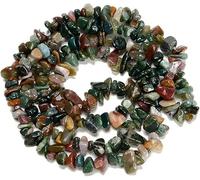 HAAMIIQII 5-8 mm Cuentas de escombros de ágata India natural cuentas de piedras preciosas irregulares y sueltas para acciones de joyería de 30 pulgadas