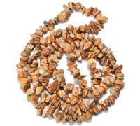 HAAMIIQII 5-8 mm Imagen natural las cuentas de chip Jasper son irregulares y sueltas, las cuentas de GEM se utilizan en acciones de joyería de 30 pulgadas