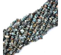 HAAMIIQII Cuentas de turquesa africana natural de 5 a 8 mm, cuentas de piedras preciosas sueltas y auténticas irregulares, cuentas curativas energéticas para hacer joyas, hebra de 76 cm