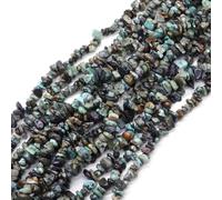 HAAMIIQII Cuentas de turquesa africana natural de 5 a 8 mm, cuentas de piedras preciosas sueltas y auténticas irregulares, cuentas curativas energéticas para hacer joyas, hebra de 76 cm