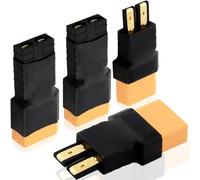 HAAMNING7 2 pares XT90 a para Traxxas Adaptador XT90 Macho Hembra a para Traxxas Enchufe Adaptador de Cargador de Batería RC para Auto de Control Remoto Batería LiPo RC Autos RC Aviones RC